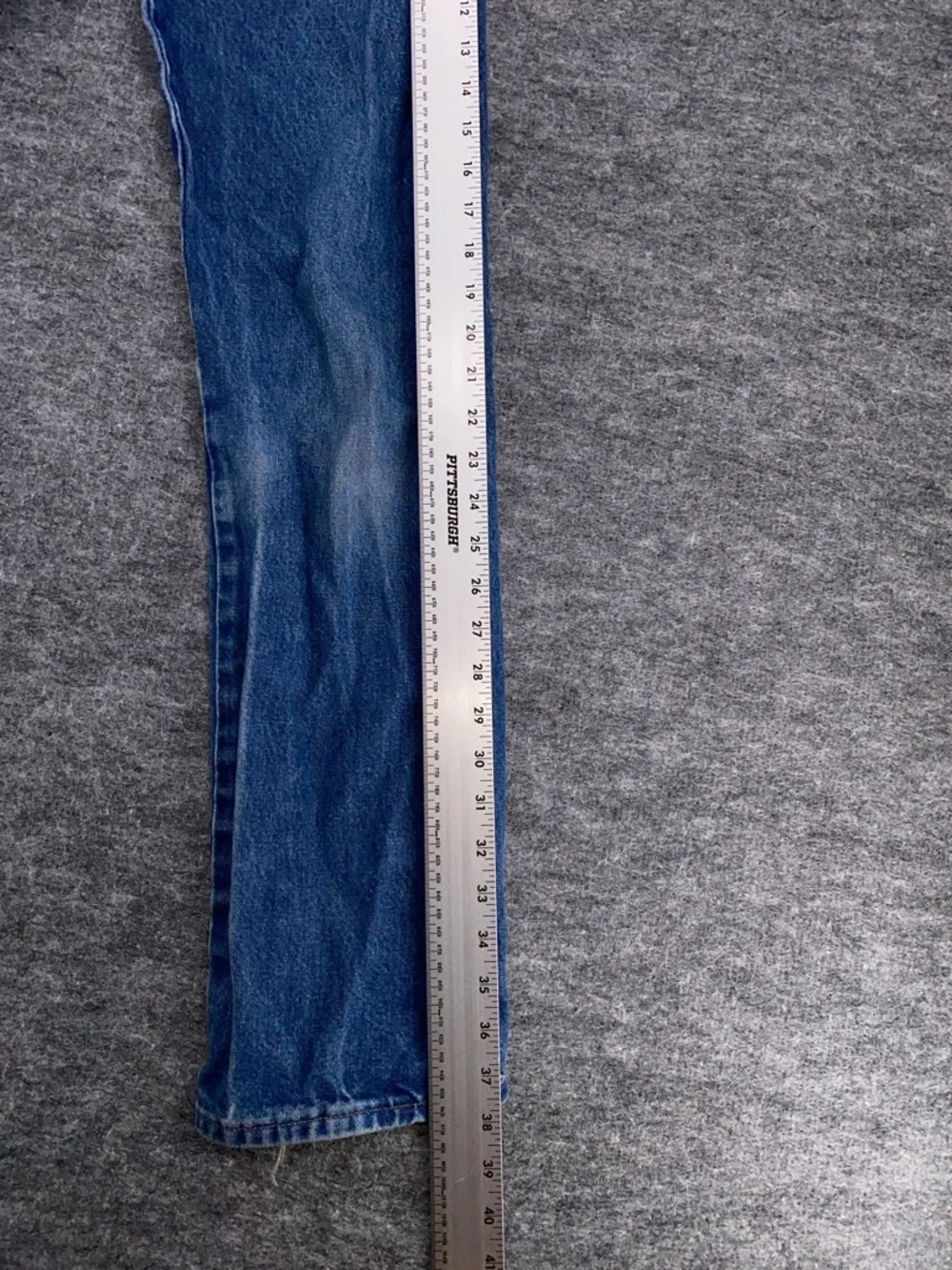 Wrangler 13MWZ Slim Fit Blue Denim Jeans Size 16 Vintage Style Cowboy Western - Picture 4 of 10
